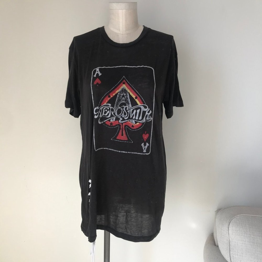 Daydreamer Aerosmith Ace Lace Up Black Top